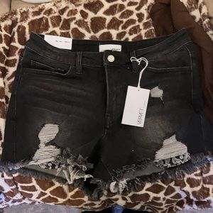 Vervet high-rise shorts